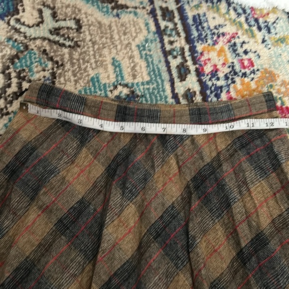 Mango plaid pleated skirt - Picture 4 of 4